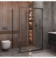 Душевой уголок Cezares Molveno AHF 31 120+90 C GM IV, 120х90 см, профиль оружейная сталь, стекло прозрачное