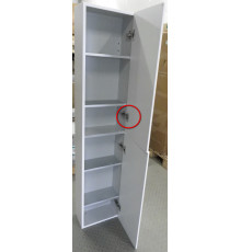 SaleRocaZRU9302738 The Gap Пенал R подвесной, 344х1602х199 мм, 2 двери, Белый матовый, плёнка SaleZRU9302738_512