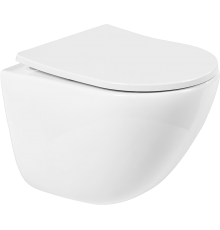 Унитаз подвесной BelBagno Amanda BB051CHR безободковый, крышка BB2031SC с микролифтом