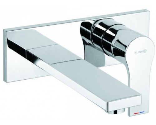 Kludi 48 247 0565 Zenta SL Смеситель для раковины 180 мм, настен., 7 л/мин (внешнняя монт. часть) 482470565