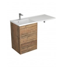 Тумба под раковину без столешницы Veneciana Nera 55 L/R под стиральную машину, напольная, пихта