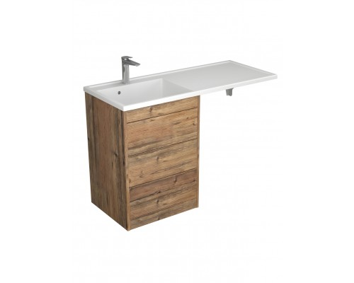 Тумба под раковину без столешницы Veneciana Nera 55 L/R под стиральную машину, напольная, пихта