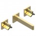 THG ICON-X CARBONE GOLD Смеситель для раковины, настенный, цвет: полированное золото    . U7S-F01-40GB