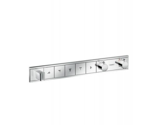 Hansgrohe RainSelect Смеситель для душа, термостатический, 5 источника, СМ, внешняя часть, цвет: хром. 15358000 Hansgrohe RainSelect Смеситель для душа, термостатический, 5 источника, СМ, внешняя часть, цвет: хром. 15358000