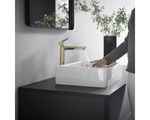 Hansgrohe Talis E Смеситель для раковины, 1 отв., без донного клапана, цвет: шлифованная бронза. 71717140