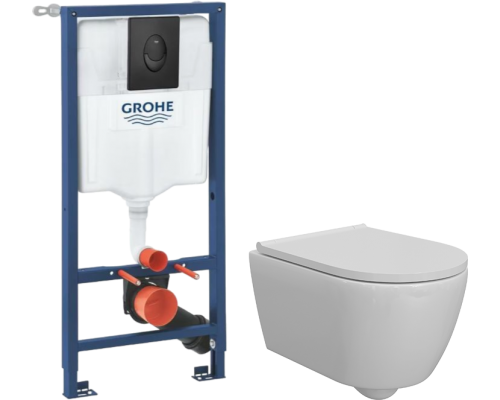 Комплект Унитаз подвесной DIWO Коломна 0700 с микролифтом + Инсталляция Grohe Rapid SL 1000044 3 в 1 с панелью смыва Комплект Унитаз подвесной DIWO Коломна 0700 с микролифтом + Инсталляция Grohe Rapid SL 1000044 3 в 1 с панелью смыва