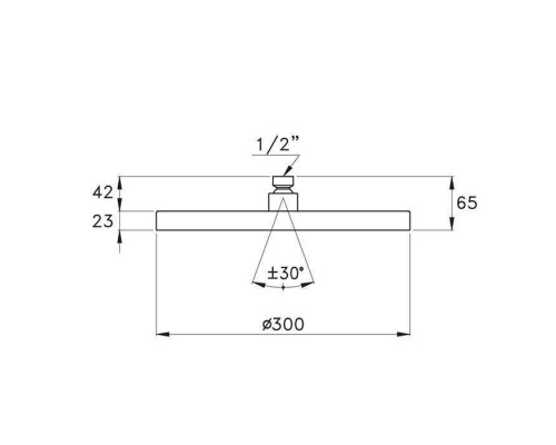 Stella Sirius Верхний душ 30 см, цвет: черный матовый. UN 03204 NE00,  UN 03006 NE00