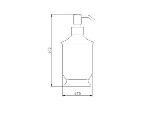 Nicolazzi On Shelf Дозатор для жидкого мыла из белой керамики, настольный, цвет: Bronze Plated. 6006BZ Nicolazzi On Shelf Дозатор для жидкого мыла из белой керамики, настольный, цвет: Bronze Plated. 6006BZ