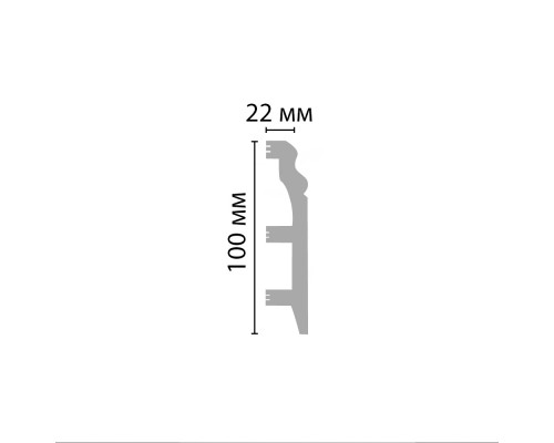 Плинтус напольный DECOMASTER D232-16ДМ (100*22*2400мм)