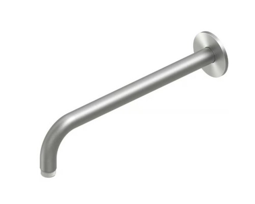 QuadroDesign Держатель верхнего душа, 30см, настенный, цвет: brushed stainless steel. BD001AS_300MM