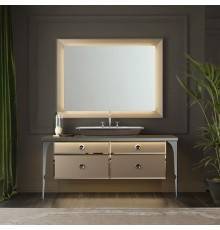 VITAGE milldue edition MAJESTIC 07 Комплект мебели 154х60хh78см., напольная, раковина, зеркало, отделка: стекло Bronzo acidato/black crom. 3230.72+3290.72 2шт,  9860.80/platino*3,  9630.96 ,  4070.72.96*1,  2486,  3468.72.96