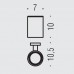 Colombo Plus Стакан подвесной, цвет: хром. W4902.CR