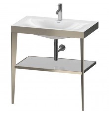 Duravit XViu Консоль напольная, 80x48x85см, с полкой, с раковиной без перелива, 1 отв., цвет: champagne matt/crome. XV4715OB110