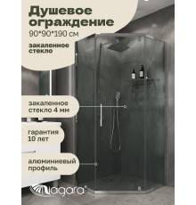 Душевая перегородка Niagara Eco NG-1009-14D (90х90x190 см)