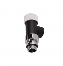 Вентиль на подачу осевой SR Rubinetterie Tondera 1/2 термостатический, цвет чёрный матовый 0631-1500VC0S