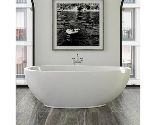 Knief Boat Ванна отдельностоящая 185x95x63.5см., со щелевым переливом, цвет: белый глянцевый. 0100-091-06,  0100-259