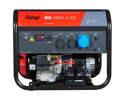 Электростанция бензиновая FUBAG BS 8000 A ES с электростартером и коннектором автоматики Электростанция бензиновая FUBAG BS 8000 A ES с электростартером и коннектором автоматики