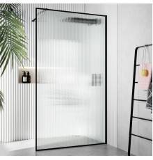 Душевая перегородка Ceruttispa Strip T120 90 см, профиль черный
