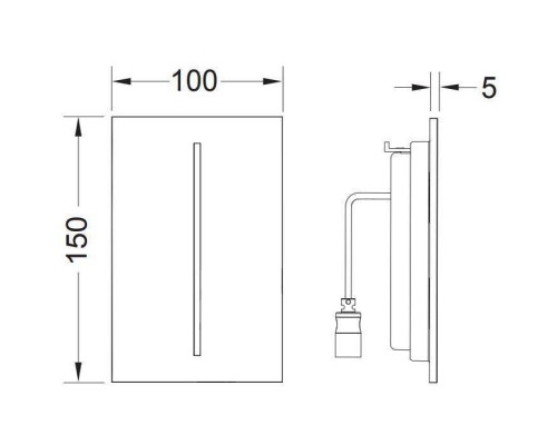 TECEfilo Urinal Лицевая панель, пластик, цвет: белый глянцевый. 9242066 TECEfilo Urinal Лицевая панель, пластик, цвет: белый глянцевый. 9242066