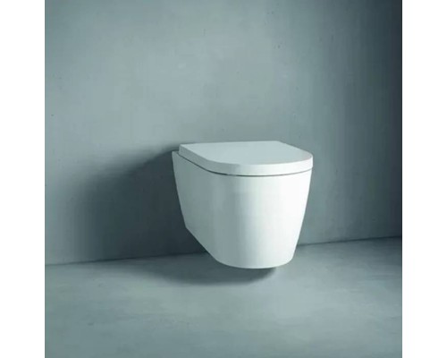Duravit ME by Starck Унитаз подвесной, 37x57см., с вертикальным смывом, вкл. крепление Durafix, цвет: белый матовый. 2528092600