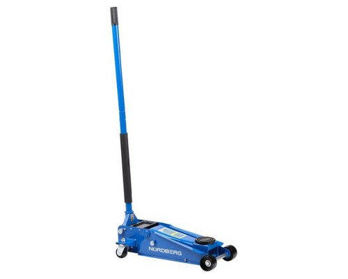 Домкрат подкатной с резиновой насадкой, быстрый подъем NORDBERG N3203 3 т