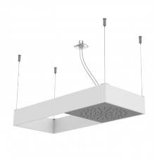 Fima Carlo Frattini Soffioni Верхний душ, Moove, потолочный, цвет: белый матовый. F2993BINOX