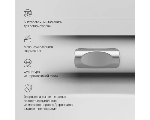 C701700MWSC Унитаз подвесной FlashClean с сиденьем микролифт, матовый C701700MWSC Унитаз подвесной FlashClean с сиденьем микролифт, матовый