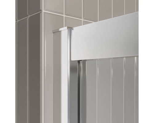 Душевой уголок BelBagno Luce AH-21-125/100-C-Cr, профиль хром, стекло прозрачное