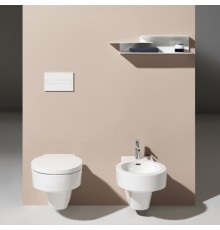 Laufen VAL Биде подвесное 53x39x43см с 1 отв. под смеситель, без боковых отв, цвет: белый. 8.3028.1.000.302.1