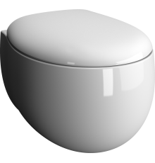 Унитаз подвесной VitrA Memoria 5885B403-0101 безободковый, с микролифтом, глянцевый белый