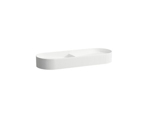 Laufen Sonar Раковина 100x37х13 см, без отв., двойная, без перелива,с наружным декором, цвет: белый. 8.1234.9.000.112.1 Laufen Sonar Раковина 100x37х13 см, без отв., двойная, без перелива,с наружным декором, цвет: белый. 8.1234.9.000.112.1