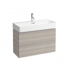 Laufen Space Тумба с раковиной, 73.5x41x52см., 2 ящика, подвесная,  цвет: орех. 8.1028.5.000.104.1,  4.1018.2.160.101.1
