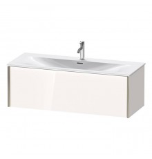 Duravit XViu Тумба подвесная 121x48x39.7см, с раковиной, 1 ящик, цвет: белый глянцевый/champagne matt. 2344120000,  XV40360B122