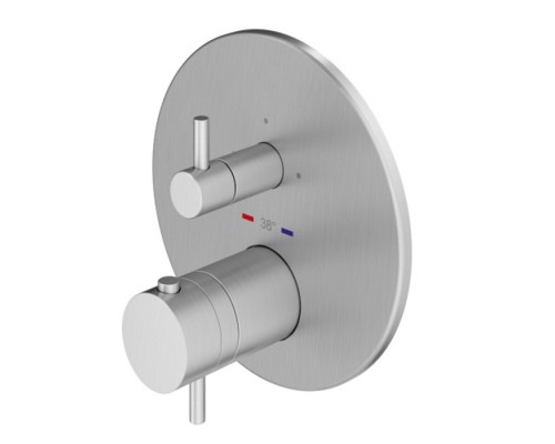Plumberia Selection PSBOX Смеситель для душа, встраиваемый, термостатический, на 3 выхода, цвет: хром . PSB1803CR Plumberia Selection PSBOX Смеситель для душа, встраиваемый, термостатический, на 3 выхода, цвет: хром . PSB1803CR