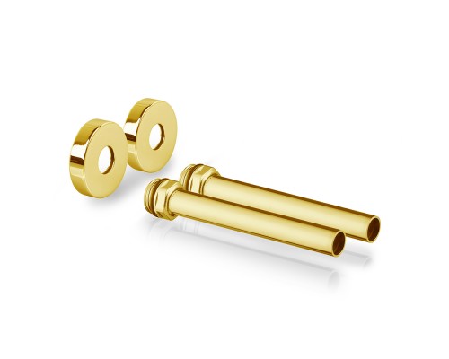 Комплект декоративных трубок SR Rubinetterie с резьбой 15х1/2х L 150, цвет золото A491-1500DE15