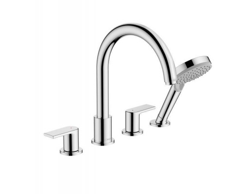 Hansgrohe Vernis Shap Смеситель на край ванны, на 4 отв, цвет: хром . 71459000 Hansgrohe Vernis Shap Смеситель на край ванны, на 4 отв, цвет: хром . 71459000