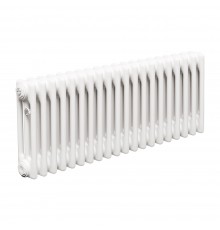 Трубчатый радиатор ТЕПЛОФОРТ ТР3037, 20 секций, боковое подключение 3/4”, белый глянец 200045