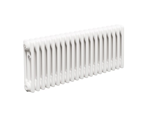 Трубчатый радиатор ТЕПЛОФОРТ ТР3037, 20 секций, боковое подключение 3/4”, белый глянец 200045