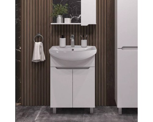 Тумба с раковиной SanStar Лайн 60 белая