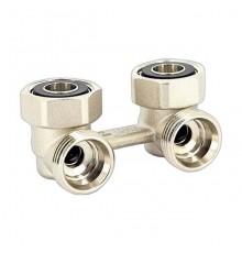 Узел нижнего подключения радиатора Henco угловой ЕК3/4 x3/4 . RADH4-100H
