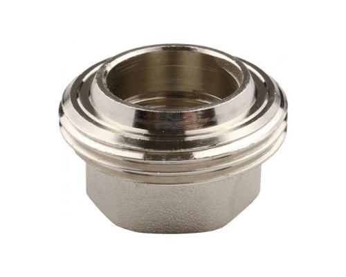 Муфта разъёмная латунная никелированная Tiemme 1/2 ВРх1/2 ВР с плоской прокладкой. 1500374