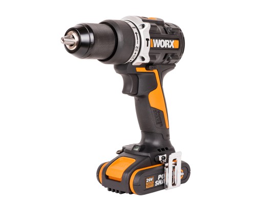 Дрель-шуруповерт ударная аккумуляторная WORX WX352, 60Нм, 20В, бесщеточная, 2Ач x2, ЗУ 2А, кейс