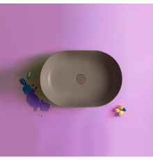 Globo T-Edge Раковина-чаша 54х36 см, без отв., на столешницу, цвет: Castagno. B6O54.CS*0,  FI024CS