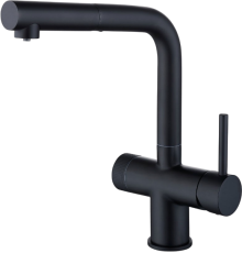 Смеситель для кухни Emar Steel ЕС - 7026 Black
