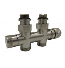 Узел нижнего подключения SR Rubinetterie прямой 1/2 х3/4 Е Никель матовый 0682-1500NSE0