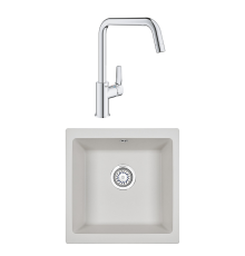 Комплект Мойка Granula 4451, арктик + Смеситель Grohe Eurosmart 30567000