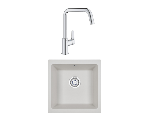 Комплект Мойка Granula 4451, арктик + Смеситель Grohe Eurosmart 30567000