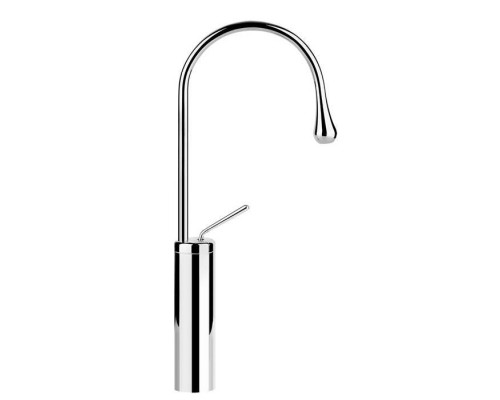 Gessi Goccia Смеситель для раковины на 1 отверстие, высокий, излив 174мм R=90, цвет: хром. 33608#031 Gessi Goccia Смеситель для раковины на 1 отверстие, высокий, излив 174мм R=90, цвет: хром. 33608#031