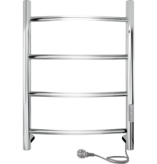 Полотенцесушитель электрический Indigo Arc Lux LCALE60-40Rt серебристый