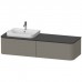 Duravit Happy D.2 Plus Тумба подвесная 160x55х35.4см, с раковиной и 2 ящиками, SX, цвет: stone grey satin matt. 2318600000,  HP4934L9292,  HP031HL8080